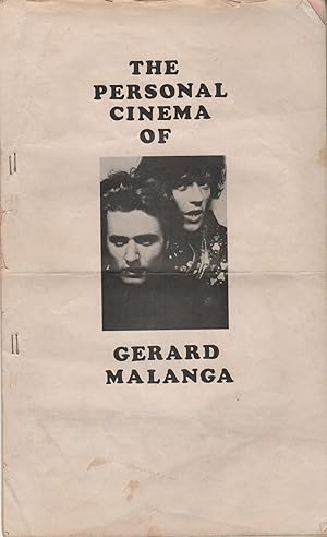 THE PERSONAL CINEMA OF GERARD MALANGA [Cover Title]. GERARD MALANGA / PROGRAM NOTES [Title Page]