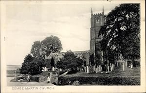 Ansichtskarte / Postkarte Combe Martin South West England, Church
