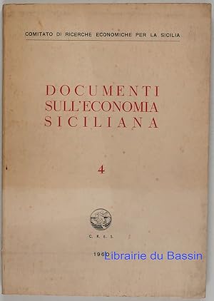 Image du vendeur pour Documenti sull'economia Siciliana 4 Convegno per i problemi delle zone ed aree di sviluppo industriale in Sicilia (Palermo 12, 13 e 14 gennaio 1961) mis en vente par Librairie du Bassin