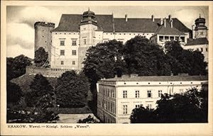 Ansichtskarte / Postkarte Kraków Krakau Polen, Königliches Schloss Wawel