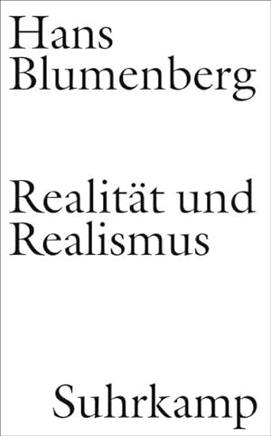 Immagine del venditore per Realitt und Realismus venduto da BuchWeltWeit Ludwig Meier e.K.