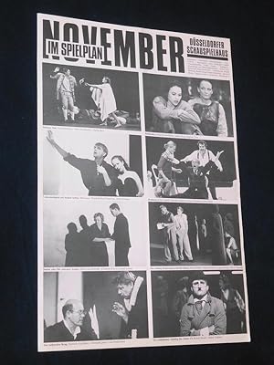 Düsseldorfer Schauspielhaus, Spielzeit 1989/90, November 1989 [Theaterzeitung]