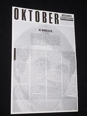 Düsseldorfer Schauspielhaus, Spielzeit 1988/89, Oktober 1988 [Theaterzeitung]. Titelthema: Deutsc...