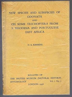 Seller image for New Species and Subspecies of Odonata and On Some Trichoptera from S. Rhodesia and Portugese East Africa (Entomology Bulletin Vol. 7 No. 7) for sale by Lazy Letters Books