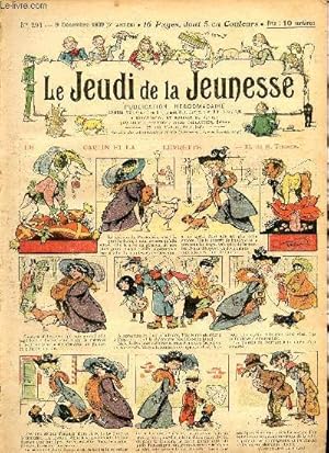 Imagen del vendedor de Le jeudi de la jeunesse - n 294 - 9 dcembre 1909 - Le carlin et la levrette par Thomen - Le suicide de Polydore Duflan par Drawer - La petite violoniste par Steimer - Monsieur Valentin chez l'occuliste par Lajarrige - L'empereur et le sergent par Blonde a la venta por Le-Livre