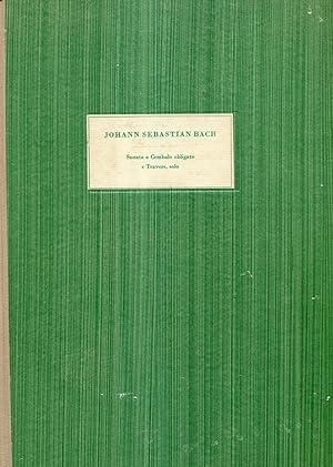 Faksimile-Reihe Bachscher Werke und Schriftstucke Sonata a Cembalo obligato e Travers. solo Band 4.