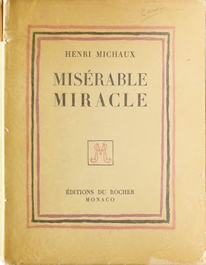 Bild des Verkufers fr Misrable Miracle (La Mescaline) zum Verkauf von James Cummins Bookseller, ABAA