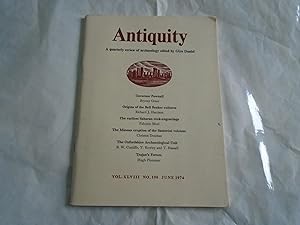 Imagen del vendedor de Antiquity:A Quarterly Review of Archaeology:Vol.XLVIII No.190 June 1974 a la venta por David Pearson