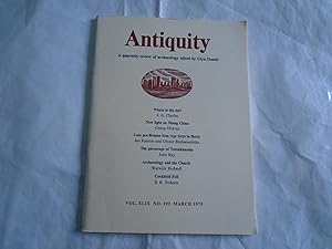 Imagen del vendedor de Antiquity:A Quarterly Review of Archaeology:Vol.XLIX No.193 March 1975 a la venta por David Pearson