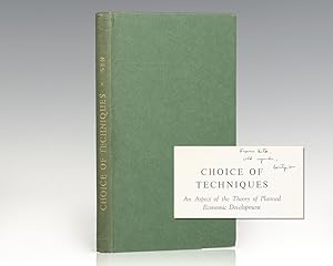Bild des Verkufers fr Choice of Techniques: An Aspect of the Theory of Planned Economic Development. zum Verkauf von Raptis Rare Books