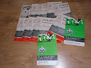 A Collection of 12 Official Programmes 1961 - 66