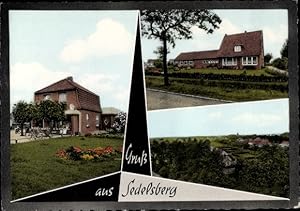 Seller image for Ansichtskarte / Postkarte Sedelsberg Saterland in Niedersachsen, Geschft, Backsteinhaus, Teilansicht for sale by akpool GmbH