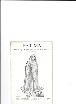 Bild des Verkufers fr Fatima. Our Lady's Urgent Call for the Recitation of the Rosary. zum Verkauf von Sillan Books