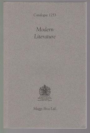 Image du vendeur pour Maggs Bros Catalogue 1253 Modern Literature mis en vente par Sonnets And Symphonies