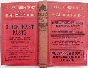 Kelly's Directory of the County of Somerset with coloured map. 1927.