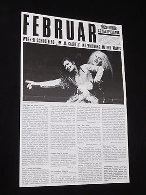 Bild des Verkufers fr Dsseldorfer Schauspielhaus, Spielzeit 1990/91, Februar 1991 [Theaterzeitung] zum Verkauf von Fast alles Theater! Antiquariat fr die darstellenden Knste