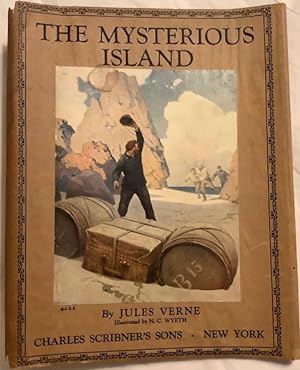 WYETH 1:12 SCALE MINIATURE BOOK THE MYSTERIOUS ISLAND ILLUSTRATED N C 