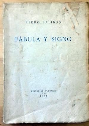 Imagen del vendedor de FABULA Y SIGNO a la venta por Itziar Arranz Libros & Dribaslibros