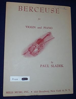 BERCEUSE for Violin and Piano