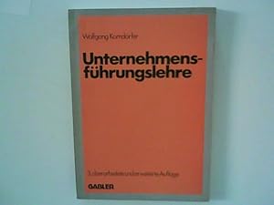 Imagen del vendedor de Unternehmensfhrungslehre : Einf., Entscheidungslogik, soziale Komponenten im Entscheidungsprozess. a la venta por ANTIQUARIAT FRDEBUCH Inh.Michael Simon