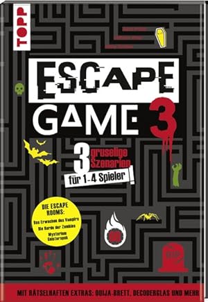 Escape Game 3 HORROR 3 gruselige Escape Rooms ab 16: Das Erwachen des Vampirs, Die Horde der Zomb...