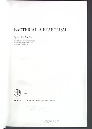 Seller image for Bacterial metabolism. for sale by books4less (Versandantiquariat Petra Gros GmbH & Co. KG)