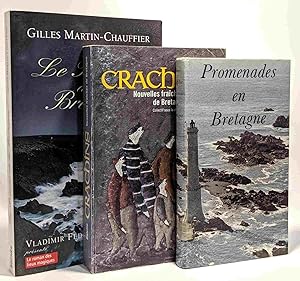 Seller image for Crachins : Nouvelles fraches de Bretagne + Le Roman de la Bretagne + Promenades en Bretagne --- 3 livres for sale by crealivres