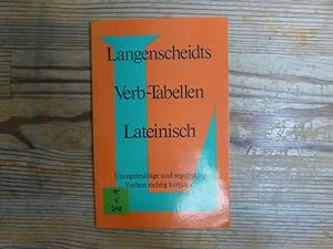 Bild des Verkufers fr Langenscheidts Verb-Tabellen Lateinisch. zum Verkauf von Antiquariat Bookfarm