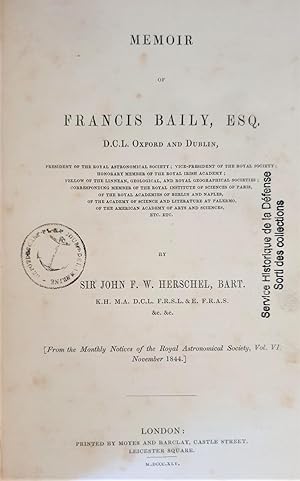 MEMOIR OF FRANCIS BAILY