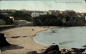 Bild des Verkufers fr Ansichtskarte / Postkarte Newquay Cornwall South West England, The Town Beach zum Verkauf von akpool GmbH