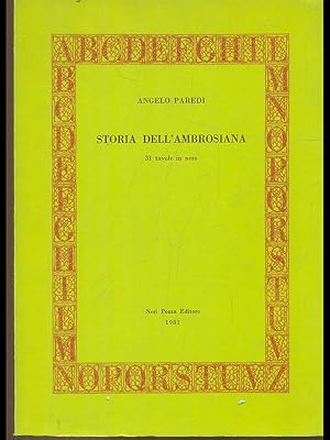 Seller image for Storia dell'ambrosiana for sale by Librodifaccia