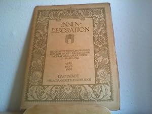 Seller image for Innendekoration. April 1929. Heft. XL. Jahrgang. Die gesamte Wohnungskunst in Bild und Wort. for sale by Antiquariat im Schloss