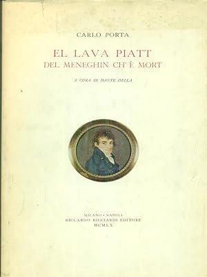 Bild des Verkufers fr El lava piatt del meneghin ch'e' mort zum Verkauf von Librodifaccia