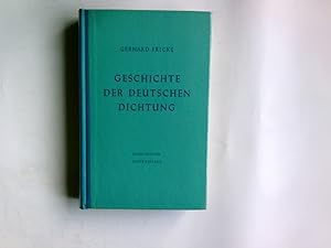 Bild des Verkufers fr Geschichte der deutschen Dichtung zum Verkauf von Antiquariat Buchhandel Daniel Viertel