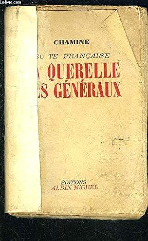 Bild des Verkufers fr La conjuration d'alger : la querelle des gnraux zum Verkauf von JLG_livres anciens et modernes