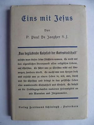 Imagen del vendedor de Eins mit Jesus. a la venta por Ostritzer Antiquariat