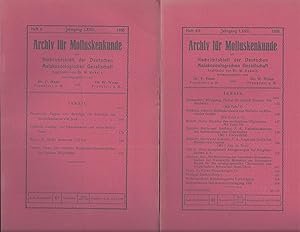 Archiv für Molluskenkunde. Nachrichtsblatt der Deutschen Malakozoologischen Gesellschaft begründe...