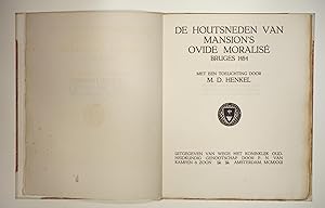 Bild des Verkufers fr De houtsneden van Mansions Ovide Moralise Bruges 1484. zum Verkauf von Versandantiquariat Christine Laist