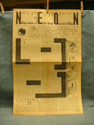 NEON (N'être rien Etre tout , Ouvrir l'être) numéro 1, janvier 1948
