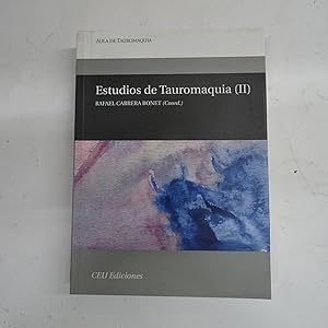 Imagen del vendedor de ESTUDIOS DE TAUROMAQUIA (II). a la venta por Librera J. Cintas