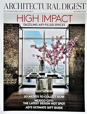 Architectural Digest December 2013 - Dazzling art-filled spaces