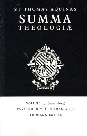 Seller image for Summa Theologiae : Psychology of Human Acts for sale by GreatBookPrices