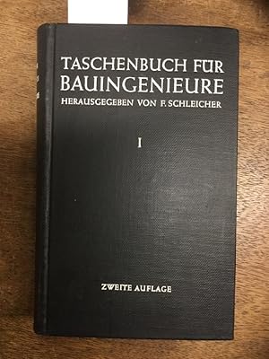 Imagen del vendedor de Taschenbuch fr BAuingenieure. 1. Band. a la venta por Kepler-Buchversand Huong Bach