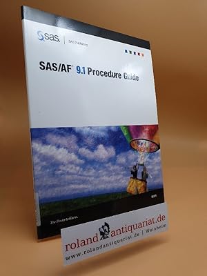 Imagen del vendedor de SAS/AF 9.1 Procedure Guide a la venta por Roland Antiquariat UG haftungsbeschrnkt