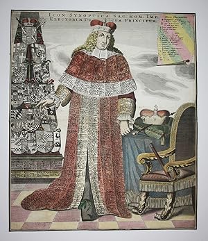 Bild des Verkufers fr "Icon Synoptica Sac. Rom. Imp. Electorum. Ducum. Principum." - Deutschland Deutsches Reich Germany Stammbaum Wappen zum Verkauf von Antiquariat Steffen Vlkel GmbH