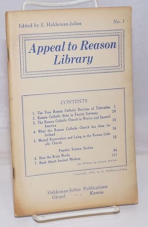 Appeal to Reason library no. 3 Edited by E. Haldeman-Julius