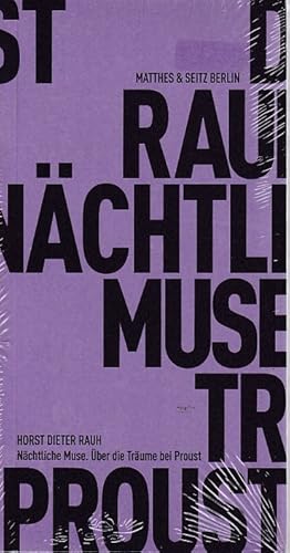 Imagen del vendedor de Nchtliche Muse. ber die Trume bei Proust. Frhliche Wissenschaft. a la venta por Fundus-Online GbR Borkert Schwarz Zerfa