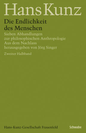 Seller image for Die Endlichkeit des Menschen. Sieben Abhandlungen zur philosophischen Anthropologie. Band 2 in 2 Einzelbnden. for sale by Fundus-Online GbR Borkert Schwarz Zerfa