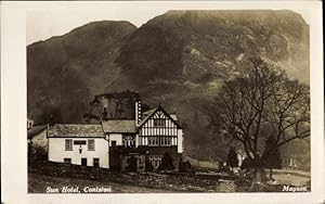 Ansichtskarte / Postkarte Coniston Cumbria North West England, Sun Hotel