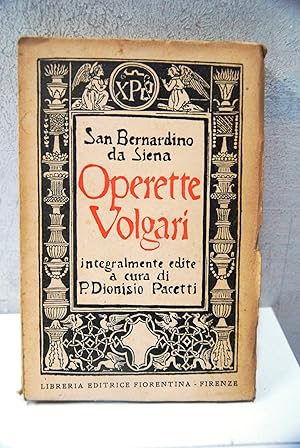 Seller image for operette volgari for sale by STUDIO PRESTIFILIPPO NUNZINA MARIA PIA
